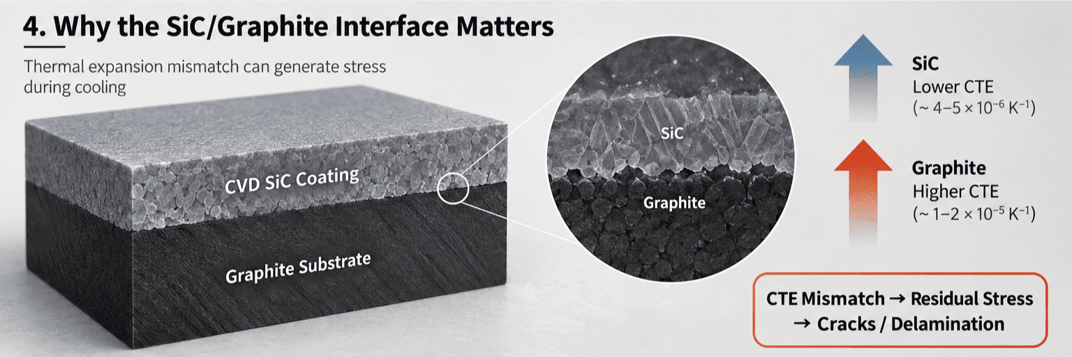 Why the SiC Graphite Interface Matters